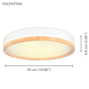 Xtricity - Plafonnier avec DEL Intégré, Diamètre de 19.7", De la Collection Valentine, Blanc - Simple Boutique