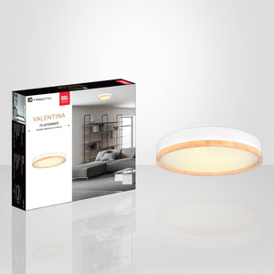 Xtricity - Plafonnier avec DEL Intégré, Diamètre de 19.7", De la Collection Valentine, Blanc - Simple Boutique