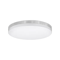 Xtricity - Plafonnier avec DEL Intégrées, Diamètre de 17", 3 Options de Couleurs, De la Collection Valerio, Nickel - Simple Boutique