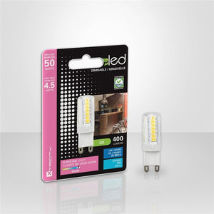 Xtricity ampoule DEL G9/4.5W/120V/400L/Lum du jour 6000k graduelle 1 un. - Simple Boutique