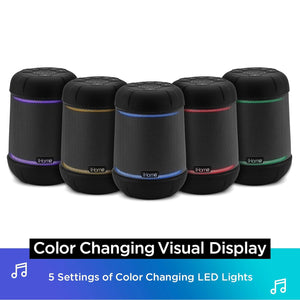 iHome - Haut-Parleur Portable, Bluetooth, Étanche et Éclairage LED, Noir - Simple Boutique