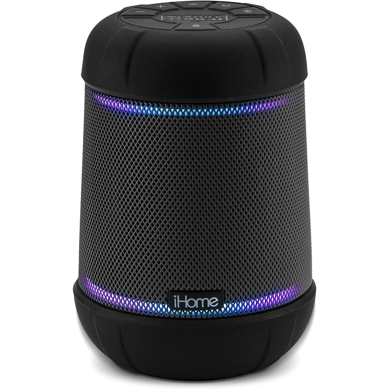 iHome - Haut-Parleur Portable, Bluetooth, Étanche et Éclairage LED, Noir - Simple Boutique