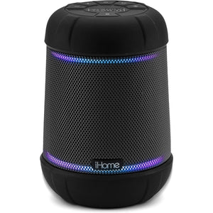 iHome - Haut-Parleur Portable, Bluetooth, Étanche et Éclairage LED, Noir - Simple Boutique