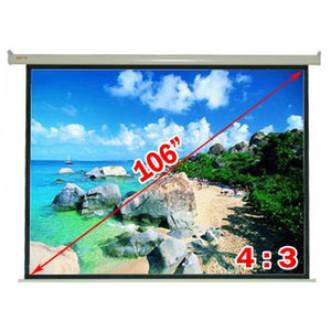 106' 4:3 Toile de projection électrique avec télécommande - Simple Boutique