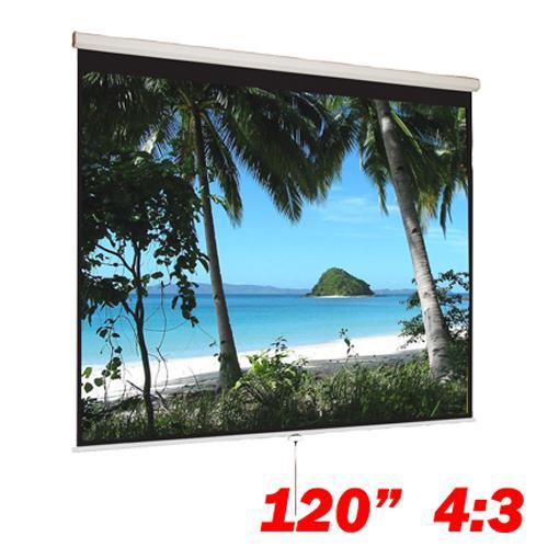 120'' 4:3 Toile de projection manuelle blanche - Simple Boutique