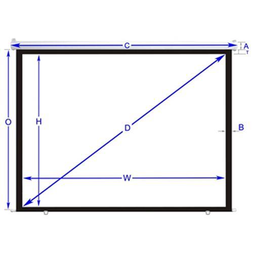 135'' 16:9 Toile de projection électrique avec télécommande GRIS - Simple Boutique