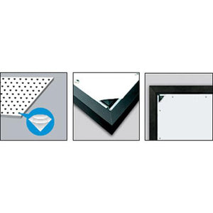 150" 16:9 Toile de projection à cadrage fixe - Gris - Simple Boutique