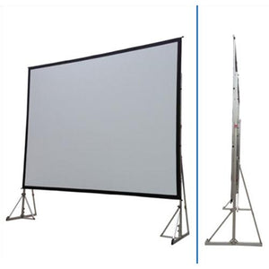 226'' 16:9 Toile de projection Fast-Fold avant-arrière & boitier - Simple Boutique