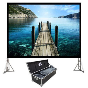 226'' 4:3 Toile de projection Fast-Fold avant-arrière & boitier - Simple Boutique