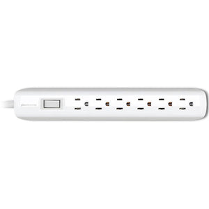 360 Electrica Villa Protecteur de Surtension à 6 Prises avec Cordon de 3' Blanc 360310 - Simple Boutique