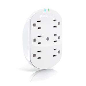 360 Electrical Loft Protecteur de Surtention à 6 Prises Blanc 360301 - Simple Boutique