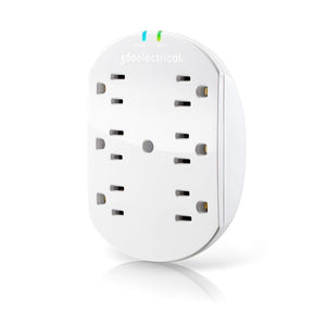 360 Electrical Loft Protecteur de Surtention à 6 Prises Blanc 360301 - Simple Boutique