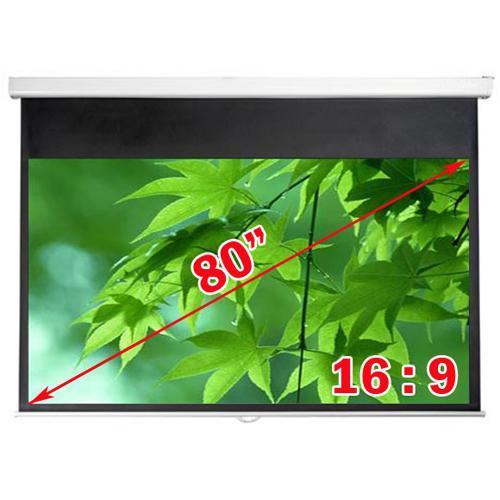 80'' 16:9 Toile de projection électrique avec télécommande - Simple Boutique