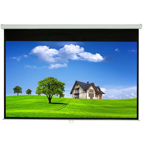 84'' 16:9 Toile de projection manuelle blanche - Simple Boutique