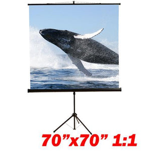 99'' 1:1 Toile de projection compacte sur trépied 70X70" N - Simple Boutique