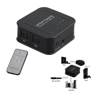 AMX AA-56 Sélecteur De Signaux Toslink Fibre Optique SPDIF 3 Entrées À Une Sortie - Simple Boutique