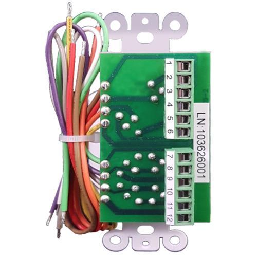 AMX AR-61 Sélecteur Mural Pour Deux Sources De Signaux Vers Deux Paires De Haut-Parleurs Blanc - Simple Boutique