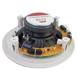 AMX AS-23 Haut-Parleurs Plafond Encastrés 8" 2 Voies 125 Watts 8 Ohms Vendu En Paire Blanc - Simple Boutique