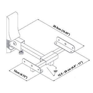 AMX BS-09 Supports haut-parleurs type "Bookshelf" articulés noir (Paire) - Simple Boutique