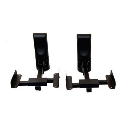 AMX BS-09 Supports haut-parleurs type "Bookshelf" articulés noir (Paire) - Simple Boutique