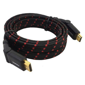 AMX Cable HDMI Plat V1.4 Mâle/Mâle avec Angle Variable à 360 Degrés et Jacket Ultra-Resistant - Simple Boutique