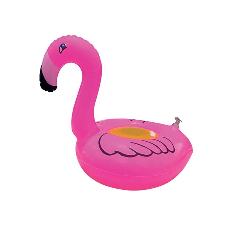 ANX Audio - Haut-Parleur Bluetooth Sans-Fil, Flottant pour Piscine ou Baignoire, Pompe à Air Incluse, Flamant Rose - Simple Boutique