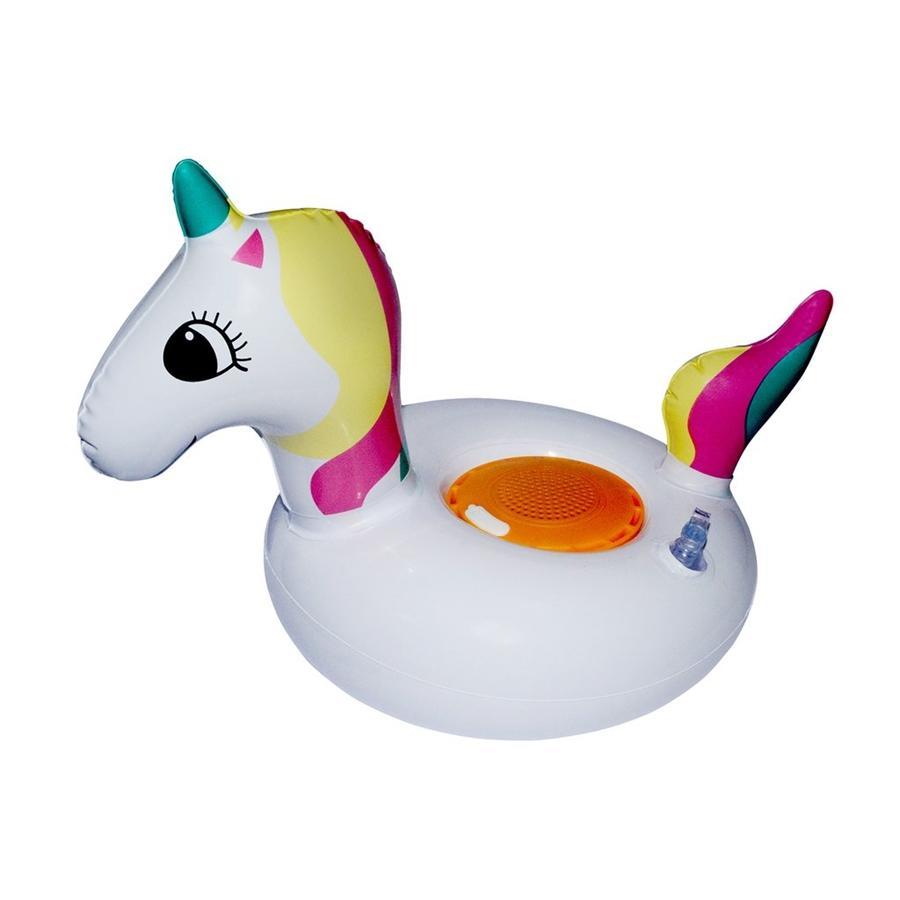 ANX Audio - Haut-Parleur Bluetooth Sans-Fil, Flottant pour Piscine ou Baignoire, Pompe à Air Incluse, Licorne - Simple Boutique