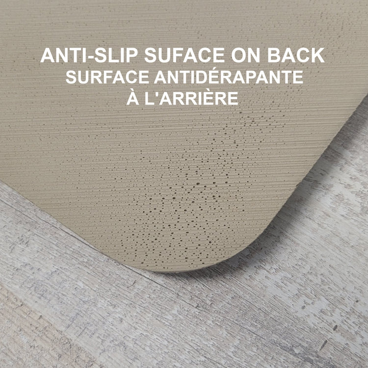 Accent - Tapis Anti-Fatigue Résistant à la Moisissure, 30" x 20" , Beige - Simple Boutique