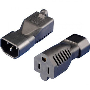 Adaptateur Secteur C14 Vers NEMA 5-15R Noir - Simple Boutique