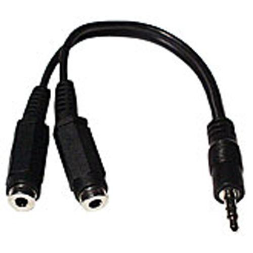 Adaptateur en "Y" pour câble audio 3.5mm 1xM / 2xF 4 pouces - Simple Boutique