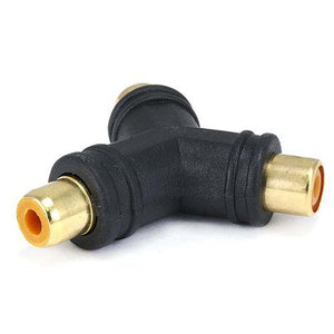 Adaptateur en "Y" pour câble audio RCA 3xF plaqués or - Simple Boutique