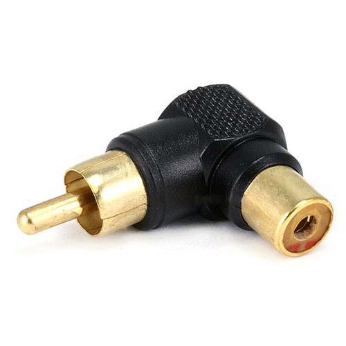 Adaptateur pour câbles RCA à angle de 90 degrés 1xM / 1xF - Simple Boutique