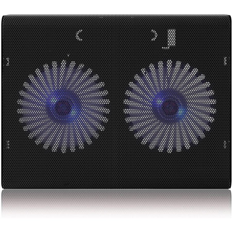 Aluratek - Coussin de Refroidissement Pour Ordinateur Portable, Deux Ventilateur, Noir - Simple Boutique