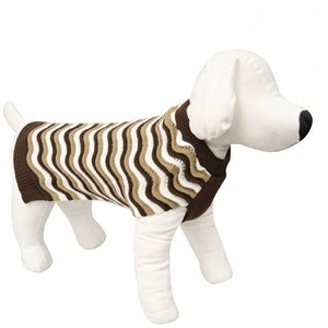 Animooos PCL298L Chandail en Laine pour Chien, Couleur Marron, Grandeur Large - Simple Boutique