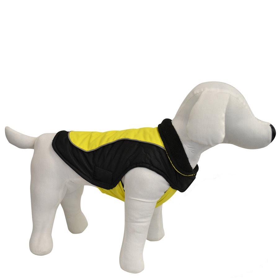 Animooos PCL817S Veste d'hiver Rembourrée pour Chien, Couleur Jaune, Grandeur Petite - Simple Boutique