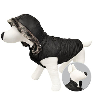 Animooos PCL833S Parka pour Chien Avec Fausse Fourrure, Couleur Noir, Grandeur Petit - Simple Boutique