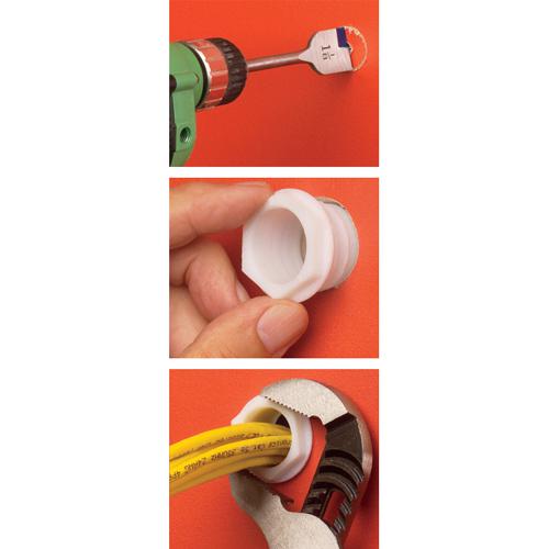 Arlington Bague Passe-Fils Non-Métallique Blanc Naturel 1" - Simple Boutique