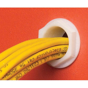 Arlington Bague Passe-Fils Non-Métallique Blanc Naturel 1" - Simple Boutique