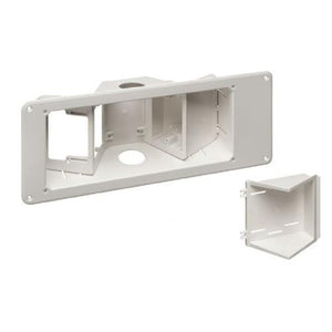 Arlington TVB713 Plaque Murale Media Triple Blanche Avec Ouvertures En Angle - Simple Boutique