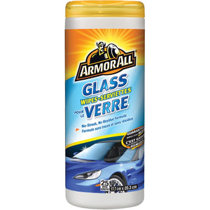 ArmorAll - Boite de 30 Lingettes Pour les Vitres de Voiture, Formule Sans Résidus ou Traces - Simple Boutique