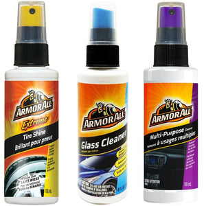 ArmorAll - Ensemble de 3 Bouteilles de Nettoyant pour Voiture, Brillant pour Pneus, Nettoyant Tout-Usage et Vitres - Simple Boutique