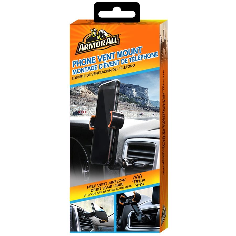 ArmorAll - Support de Téléphone Universel pour Trappe de Ventillation de Voiture, Noir - Simple Boutique