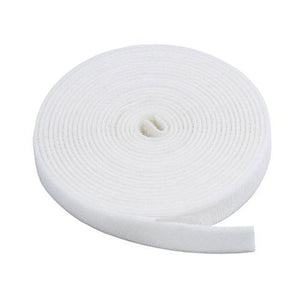 Attache-câbles de velcro nylon rouleau 3/4 po x15 pi blanc - Simple Boutique