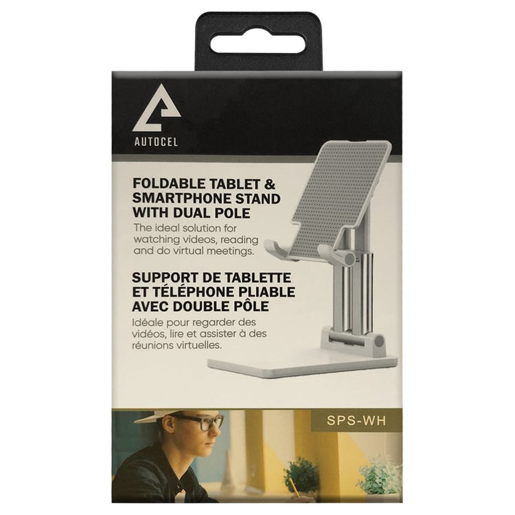 Autocel - Support Universel pour Téléphone ou Tablette Avec Surface Antidérapante, Gris - Simple Boutique