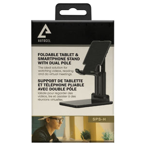 Autocel - Support Universel pour Téléphone ou Tablette Avec Surface Antidérapante, Noir - Simple Boutique
