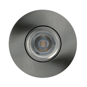 BAZZ 330ATAB4 Flex Ensemble Éclairage Encastré DEL 4 po Chrome Brossé Ampoule GU10 Incluse - Liquidation Vente Finale - Simple Boutique