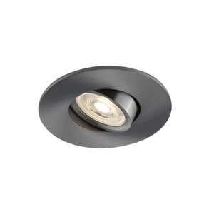 BAZZ 330ATAB4 Flex Ensemble Éclairage Encastré DEL 4 po Chrome Brossé Ampoule GU10 Incluse - Liquidation Vente Finale - Simple Boutique