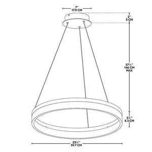 BAZZ P14786BS Luminaire DEL circulaire Intégré - Liquidation Vente Finale - Simple Boutique