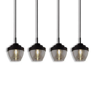 BAZZ P17224BK Luminaire suspendu quadruple 64 po 4 Ampoules - Liquidation Vente Finale - Simple Boutique