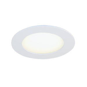 BAZZ SLDSKB4W4 Slim Disk Ensemble de Luminaires Encastrés à LED de 4 ¼ po Blanc Mat (Ensemble de 4) - Liquidation Vente Finale - Simple Boutique